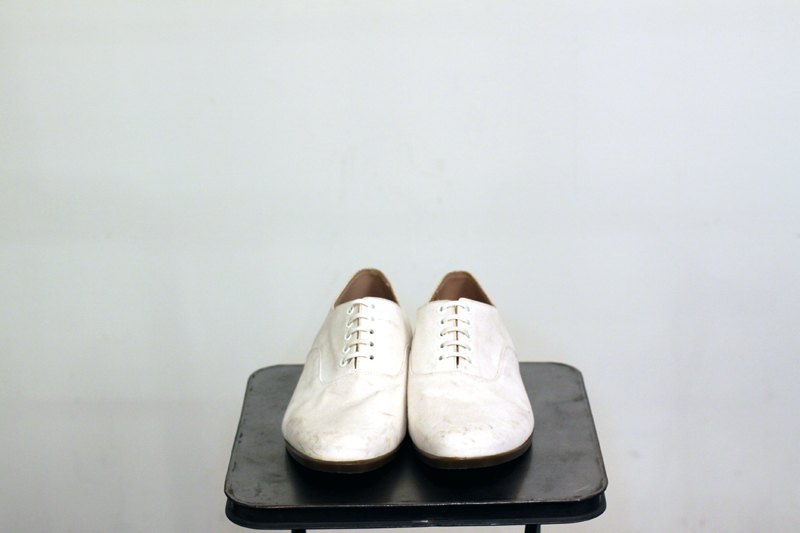 Royal navy white canvas shoes [ DeadStock ]