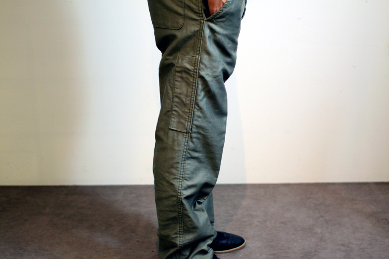 60's French Moleskin pants SAGE color [ DeadStock ]