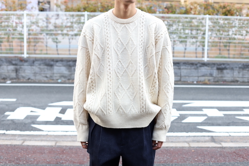 stein Oversized Cable Knit LSニット/セーター