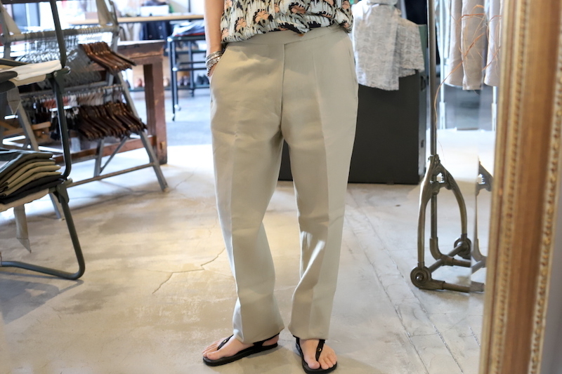 SPENCE BRYSON LINEN TROUSERS [ D.C. WHITE ] | JOURNAL | spares